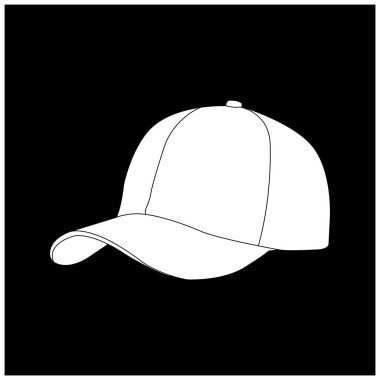 Şapka simgesi vektör illüstrasyon logo tasarımı.