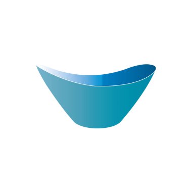 oval kase ikonu vektör illüstrasyon tasarımı