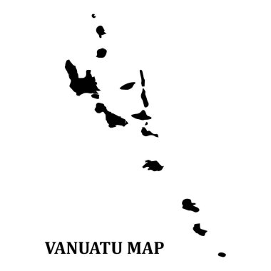 Vanuatu bölgesi haritası çizim sembolü tasarımı