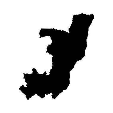 Kongo haritası ikon vektör illüstrasyon tasarımı cumhuriyeti