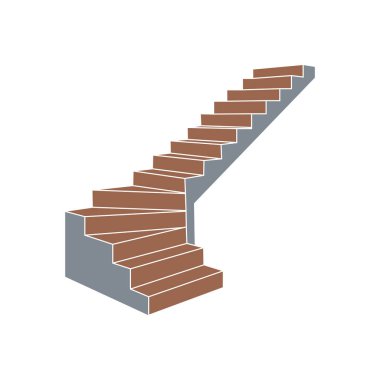 merdiven ikonu vektör resimleme sembolü tasarımı