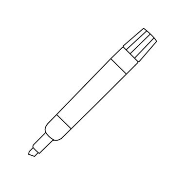 beyaz tahta işaretleyici simgesi vektör illüstrasyon sembolü tasarımı