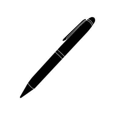 dolmakalem ikonu vektör illüstrasyon sembolü tasarımı