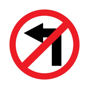 Trafik sembolleri ve yasaklama işaretleri, vektör illüstrasyon tasarımı