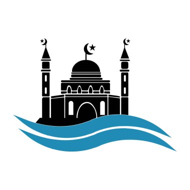 mosque icon vector illustration symbol dsign clipart