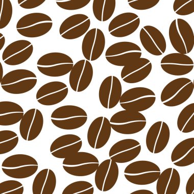 coffee bean background vector illustration template design