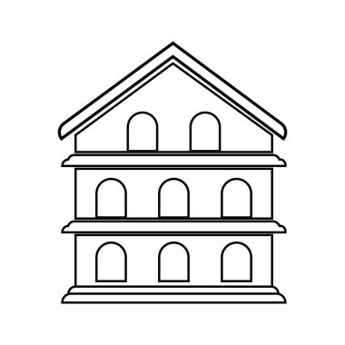 güvercin kümesi ikon vektör illüstrasyon tasarımı