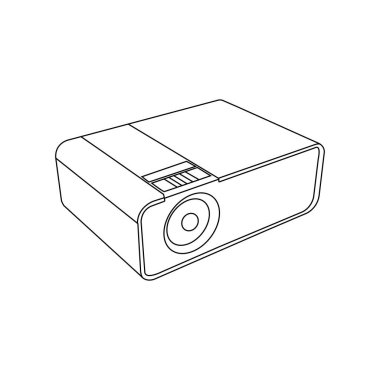 projektör ikon vektör illüstrasyon tasarımı