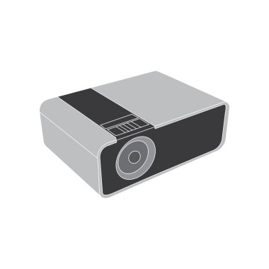 projektör ikon vektör illüstrasyon tasarımı