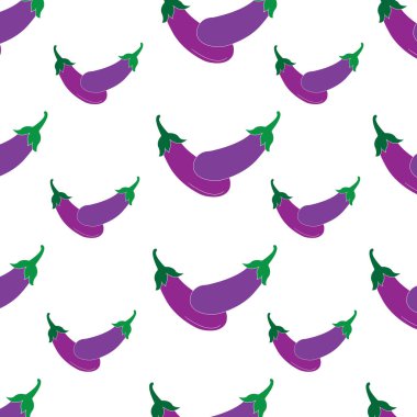 Patlıcan arkaplan vektör çizimi tasarımı