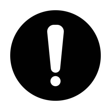 ünlem simgesi vektör illüstrasyon sembolü tasarımı