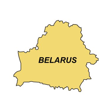 Belarus ikon vektör illüstrasyon tasarımı haritası