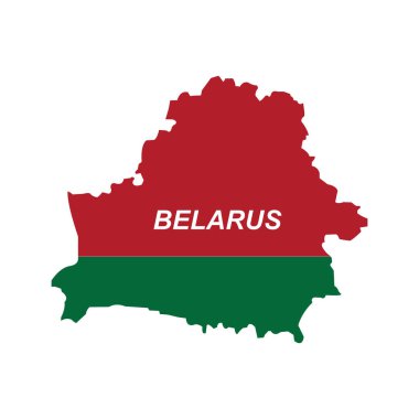Belarus ikon vektör illüstrasyon tasarımı haritası
