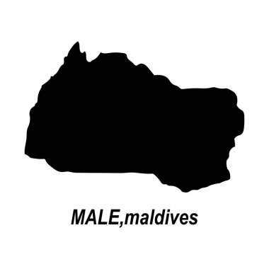 Erkek Haritası, Maldivler vektör çizim tasarımının başkenti