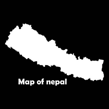 Nepal harita simgesi vektör illüstrasyon tasarımı