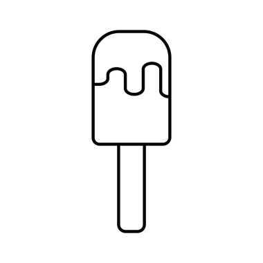 dondurma ikonu vektör illüstrasyon logo tasarımı