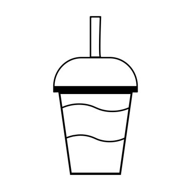 meyve suyu cam ikonu vektör illüstrasyon tasarımı