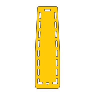medical equipment, emergency stretcher icon vector illustration design
