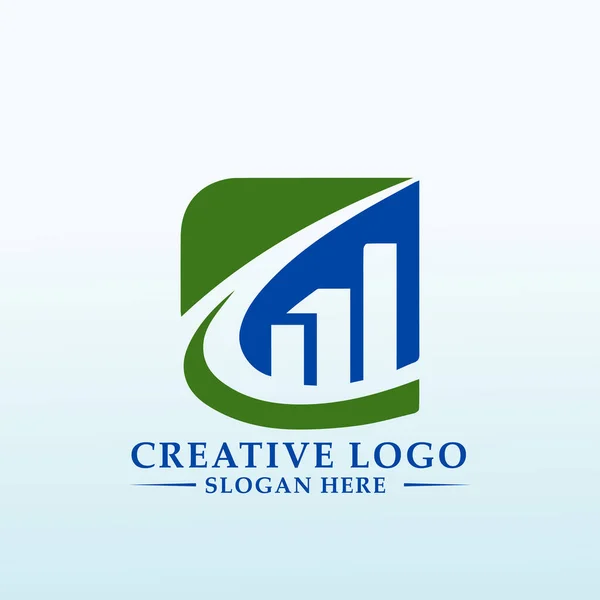 Kredit Reparatur Service Vektor Finanzielles Logo — Stockvektor