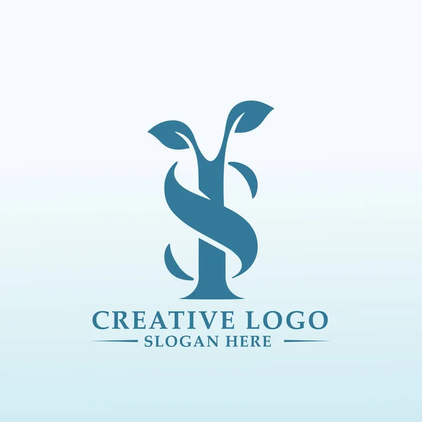 Letra Búsqueda Financiera Del Logotipo Empresa — Vector de stock