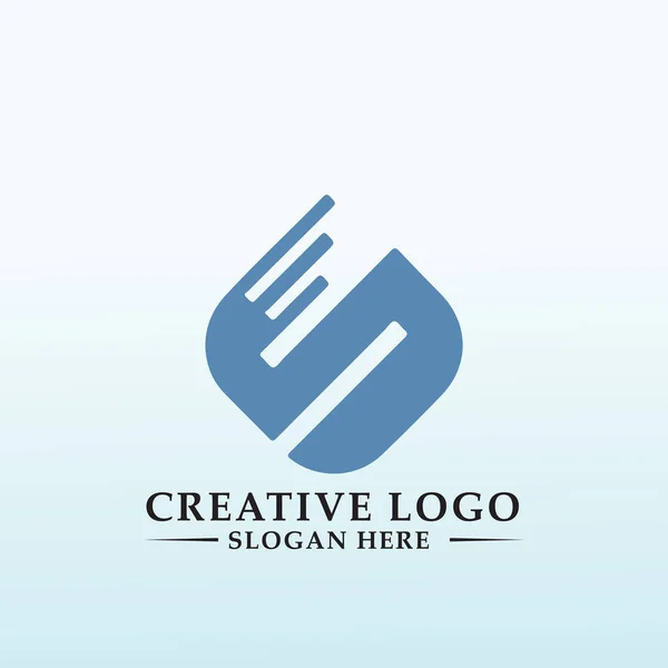 Финансовый Поиск Логотипа Компании — стоковый вектор