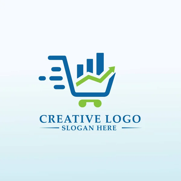 Need Powerful Logo Design Commerce Accountant — Stock Vector