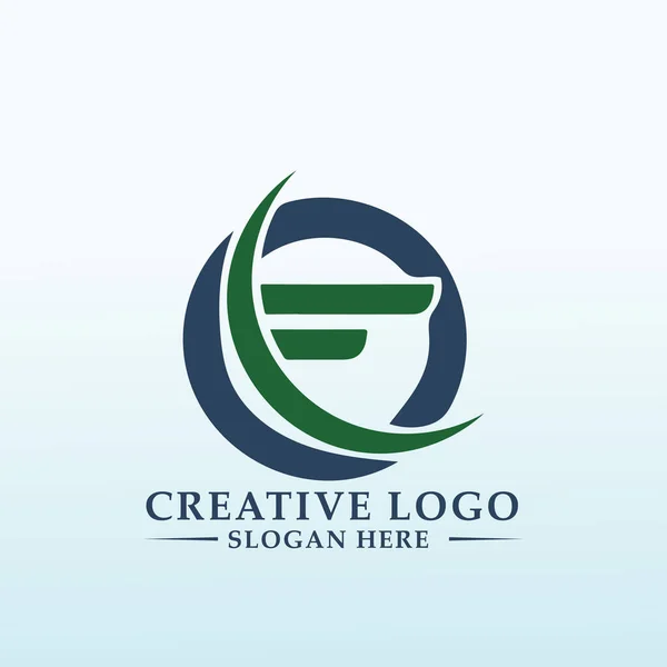 Logotipo Para Ajudar Empresários Encontrar Soluções Financiamento Flexíveis — Vetor de Stock