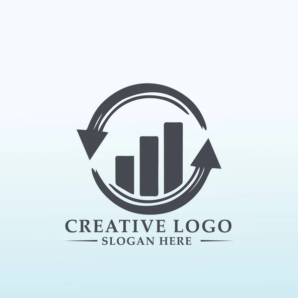 Projekt Logo Księgowości Splotu Finansowego — Wektor stockowy