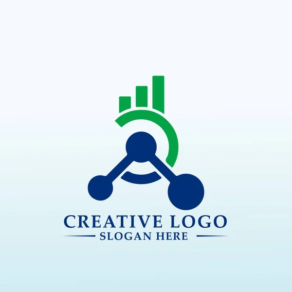Dynamisches Logo Für Ein Neues Technologiewerkzeug Für Ein Professionelles Dienstleistungsunternehmen — Stockvektor