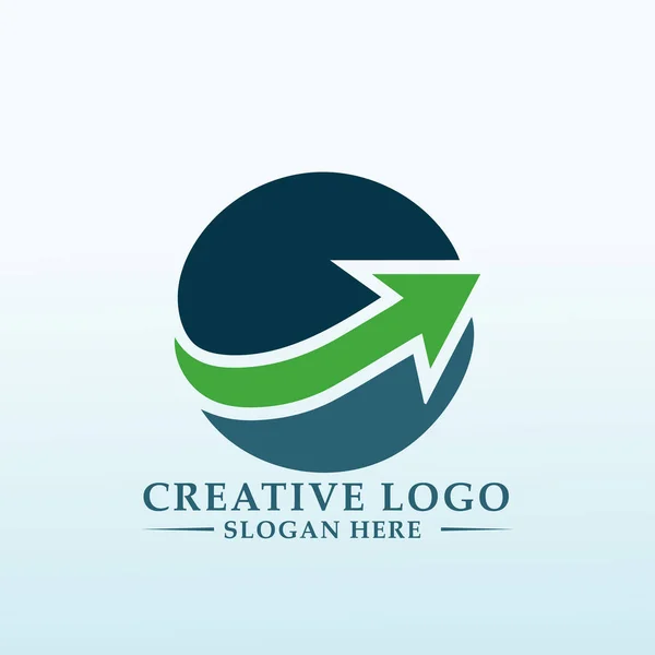 Lageröverföringsagent Virtual Meeting Product Logo — Stock vektor