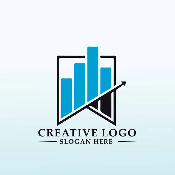 Ricchezza Educazione Lettera Logo Design — Vettoriale Stock