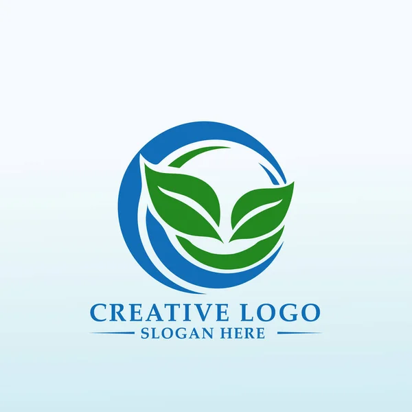 Solutions Agricoles Intelligentes Spécifiquement Logo Agriculture Hydroponique — Image vectorielle