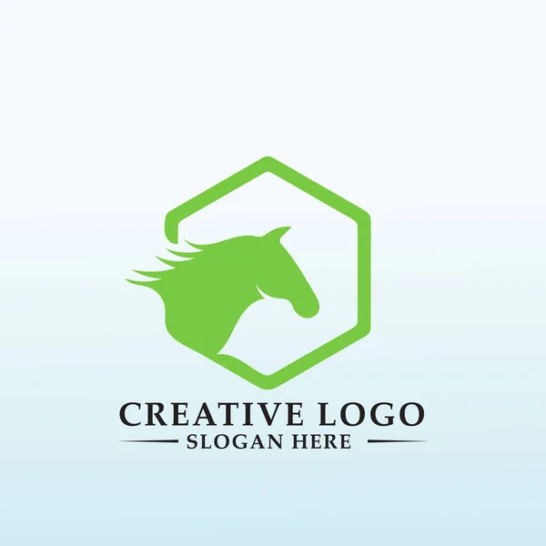 Logo Für Landwirtschaftliche Und Pferdeprodukte — Stockvektor