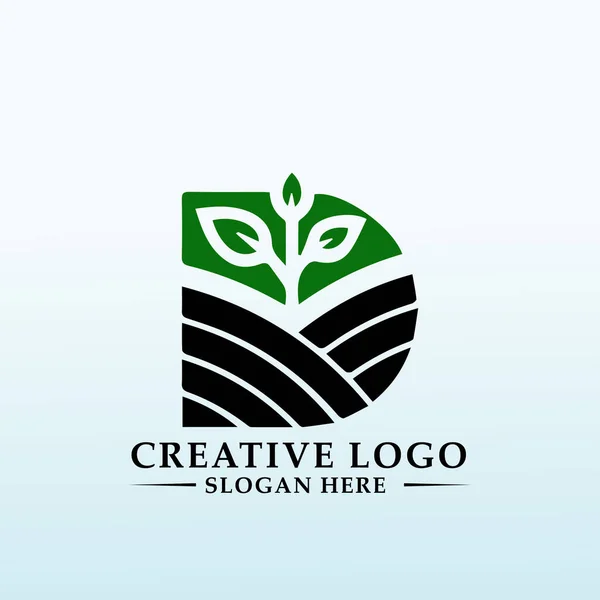 Logo Für Technologie Unternehmen Konzentriert Sich Auf Die Entwicklung Landwirtschaftlicher — Stockvektor