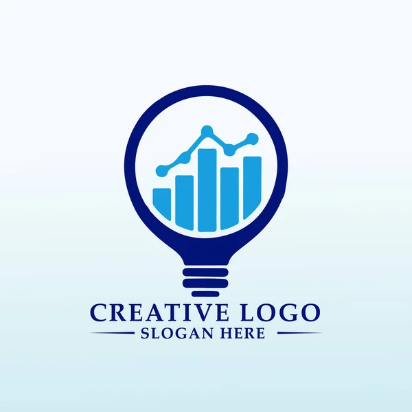 Asesor Financiero Necesita Logotipo Limpio Potente — Archivo Imágenes Vectoriales