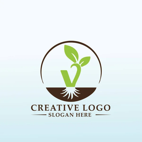 Lider Tarım Teknolojisi Şirketi Için Yeni Logo — Stok Vektör