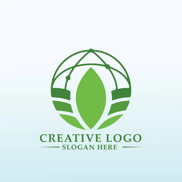 Projetar Logotipo Para Uma Empresa Agrícola Com Crescimento Internacional — Vetor de Stock