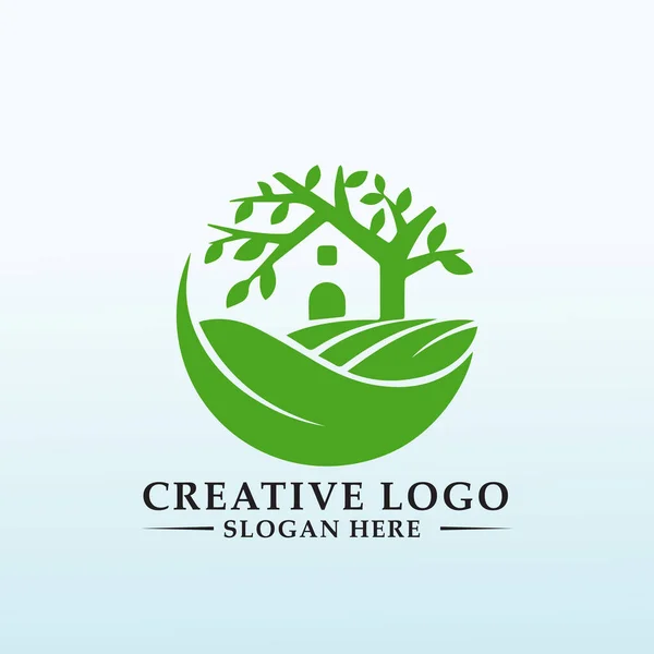 Design Professional Logo Family Farm — Stock Vector