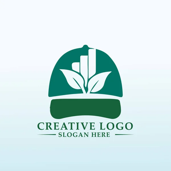 Logo Investissement Entreprise Plafonnement Des Terres Agricoles Pour Séduire Les — Image vectorielle