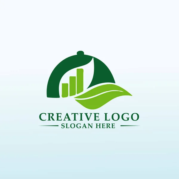 Logo Inversión Negocio Capitalización Tierras Agrícolas Para Atraer Inversores Sofisticados — Archivo Imágenes Vectoriales