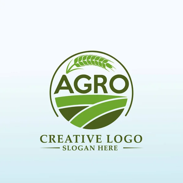 Force Notre Connexion Agriculture Produit Logo — Image vectorielle