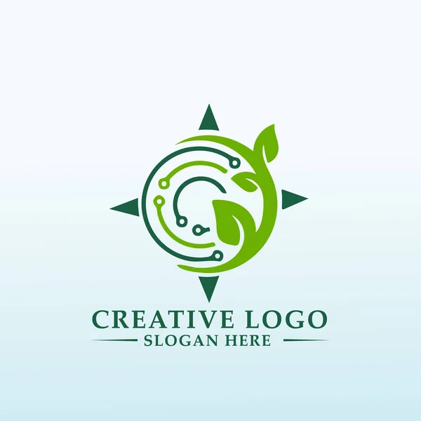 Nuevo Diseño Marca Para Logotipo Inicio Tecnología Agrícola Líder Mundial — Vector de stock