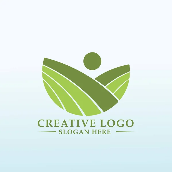 Logo Pour Cbd Grower Design — Image vectorielle