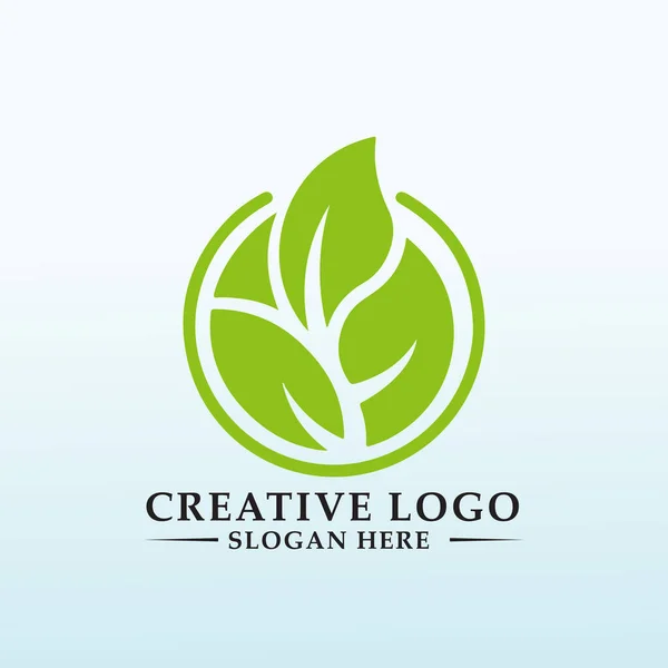 植物成長刺激剤のロゴのデザイン — ストックベクタ