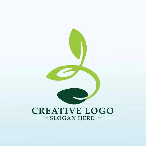 Design Pro Logo Stimulantů Růstu Rostlin — Stockový vektor