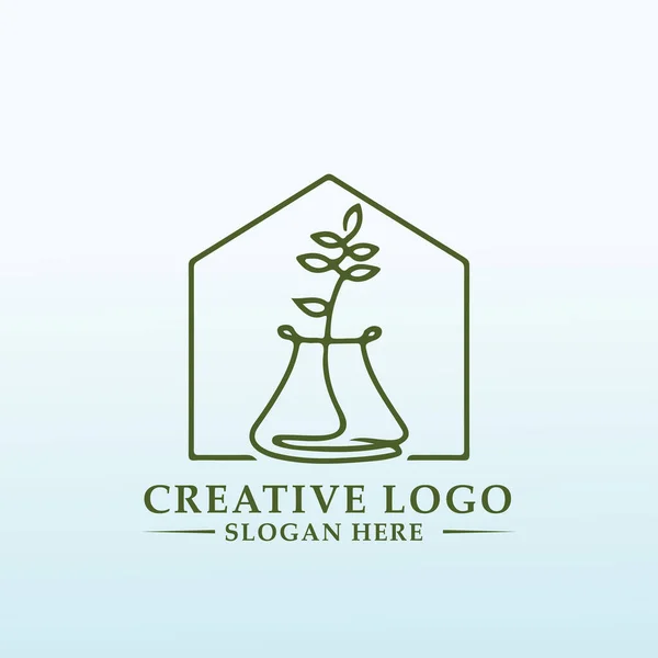 エバーグリーン農業のロゴデザイン — ストックベクタ