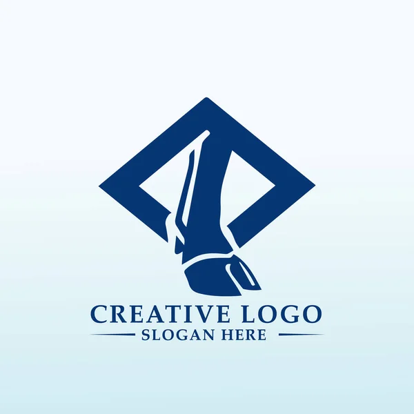 Mjölk Hov Hälso Och Företag Logotyp — Stock vektor