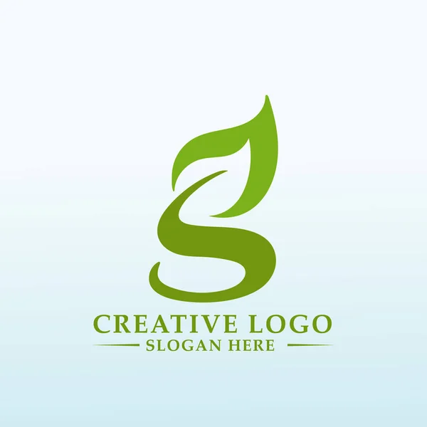 Agro Systems Croître Logo Biologique — Image vectorielle