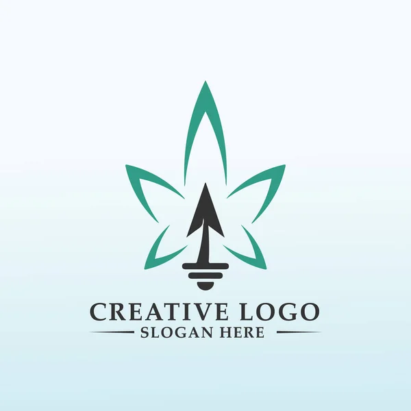 Conception Logo Cannabis Lighting Company — Image vectorielle