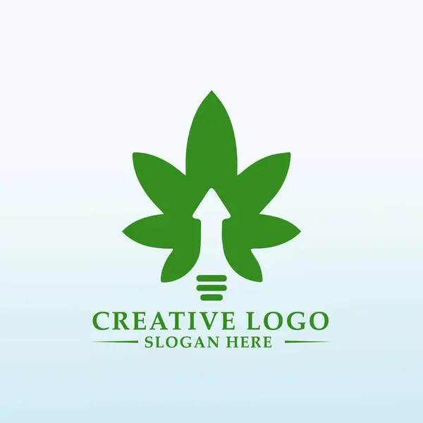 Conception Logo Cannabis Lighting Company — Image vectorielle